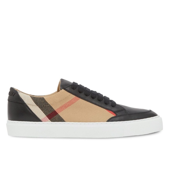 Burberry check pattern low-top sneakers - Picture 1 of 4